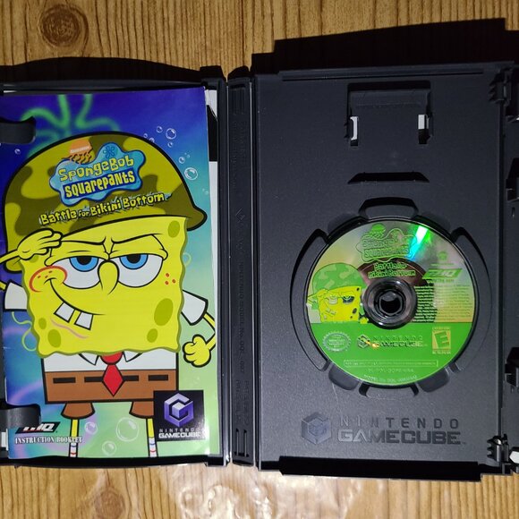 Spongebob Squarepants Battle for Bikini Bottom Nintendo Gamecube Game (AS IS) - Picture 3 of 6